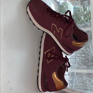 New balance maroon shoes!